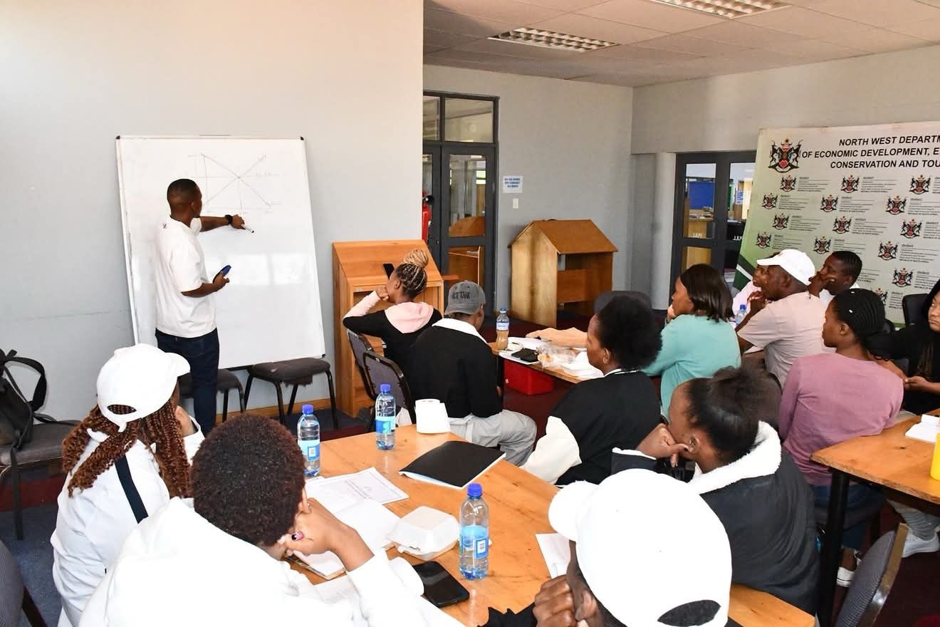 learners attending a business management training class