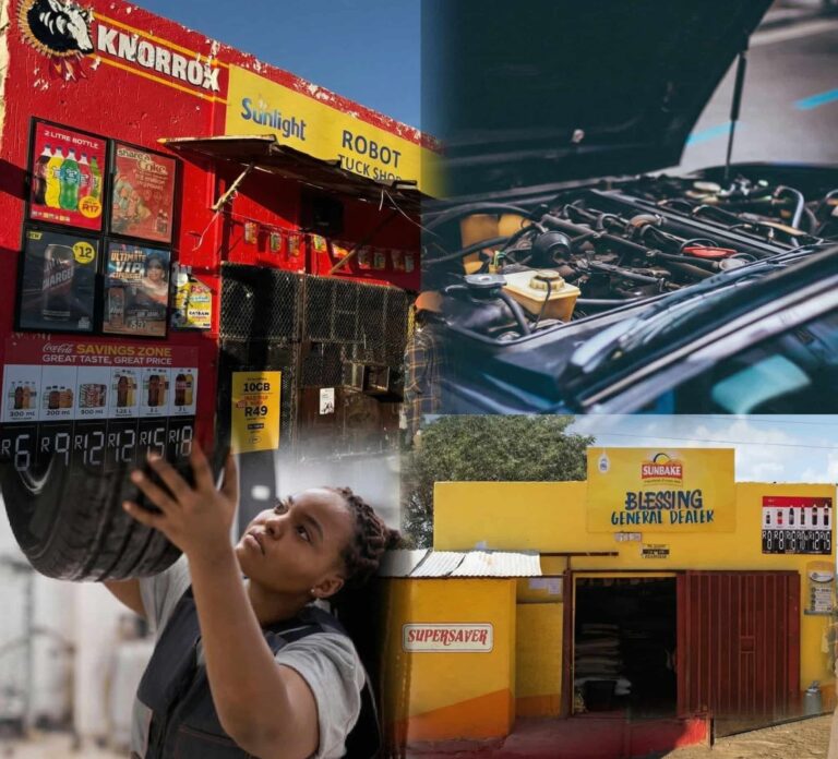 Spaza shops and mechanics